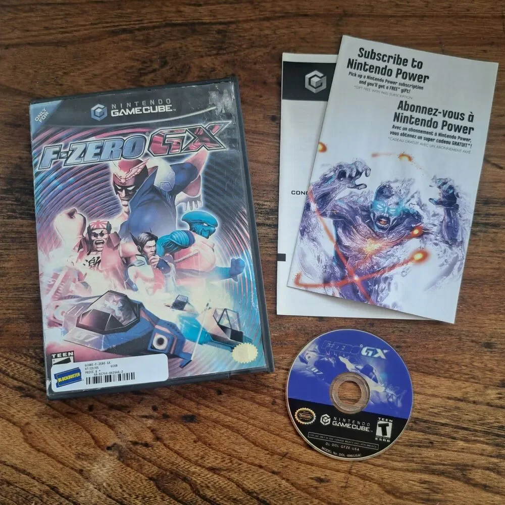 F-Zero GX Nintendo GameCube 2003 NO MANUAL Tested Working CD Case Game